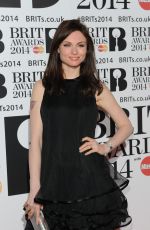 SOPHIE ELLIS-BEXTOR at 2014 Brit Awards in London
