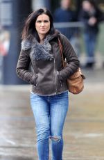 SUSANNA REID in Jeans Arrives at BBC Studios in Manchester