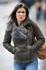 SUSANNA REID in Jeans Arrives at BBC Studios in Manchester