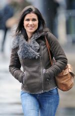 SUSANNA REID in Jeans Arrives at BBC Studios in Manchester