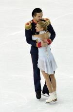 TATIANA VOLOSOZHAR and Maxim Trankov at 2014 Winter Olympics in Sochi