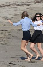 TAYLOR SWIFT and LORDE at a Beach in Malibu