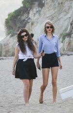 TAYLOR SWIFT and LORDE at a Beach in Malibu