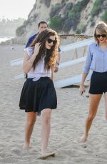 TAYLOR SWIFT and LORDE at a Beach in Malibu