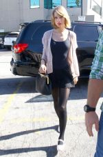 TAYLOR SWIFT with Short Hair Arrives at Her Dance Class in Los Angeles