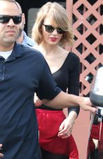 TAYLOR SWIFY in Red Skirt Leaves a Dance Class in Los Angeles