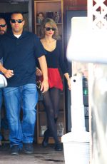 TAYLOR SWIFY in Red Skirt Leaves a Dance Class in Los Angeles
