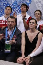 TESSA VIRTUE and Scott Moir at 2014 Winter Olympics in Sochi