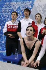 TESSA VIRTUE and Scott Moir at 2014 Winter Olympics in Sochi