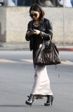 VANESSA HUDGENS Arrives a Studio in Santa Monica