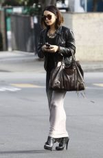 VANESSA HUDGENS Arrives a Studio in Santa Monica
