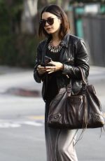 VANESSA HUDGENS Arrives a Studio in Santa Monica