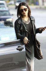VANESSA HUDGENS Arrives a Studio in Santa Monica