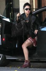 VANESSA HUDGENS Arrives at Nine Zero One Salon in West Hollywood