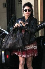 VANESSA HUDGENS Arrives at Nine Zero One Salon in West Hollywood