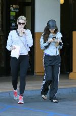 VANESSA HUDGENS Leaves Stabucks in Studio City