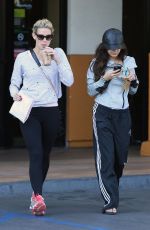 VANESSA HUDGENS Leaves Stabucks in Studio City