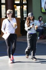 VANESSA HUDGENS Leaves Stabucks in Studio City