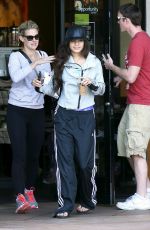 VANESSA HUDGENS Leaves Stabucks in Studio City