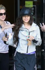 VANESSA HUDGENS Leaves Stabucks in Studio City