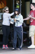 VANESSA HUDGENS Leaves Stabucks in Studio City