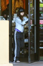 VANESSA HUDGENS Leaves Stabucks in Studio City