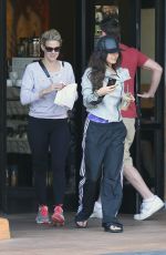 VANESSA HUDGENS Leaves Stabucks in Studio City