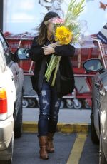 VANESSA HUDGENS Leaves Trader Joes in Los Angeles