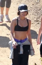 VANESSA HYDGENS in Tank Top Hiking in Runyon Canyon