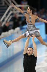 VERA BAZAROVA and Yuri Larionov at 2014 Winter Olympics in Sochi