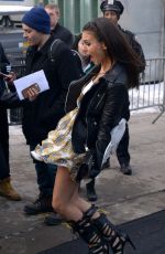 VICTORIA JUSTICE Leaves Rebecca Minkoff Spring 2014 Fashion Show in New York