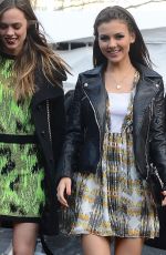 VICTORIA JUSTICE Leaves Rebecca Minkoff Spring 2014 Fashion Show in New York