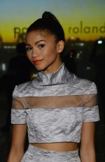 ZENDAYA COLEMAN at Pamella Roland Fashion Show in New York