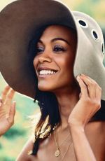 ZOE SALDANA in Lucky Magazine, February 2014 Issue