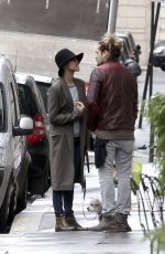 ZOE SALDANA Out and About in Paris