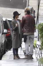 ZOE SALDANA Out and About in Paris