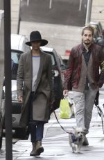 ZOE SALDANA Out and About in Paris