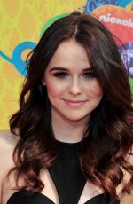 ACACIA BRINLEY at 2014 Nickelodeon’s Kids’ Choice Awards in Los Angeles