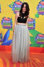 ACACIA BRINLEY at 2014 Nickelodeon’s Kids’ Choice Awards in Los Angeles