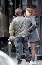 ADELE EXARCHOPOULOS and Saen Penn Out and About in Paris