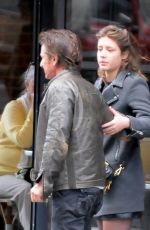 ADELE EXARCHOPOULOS and Saen Penn Out and About in Paris