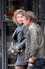 ADELE EXARCHOPOULOS and Saen Penn Out and About in Paris