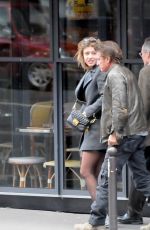 ADELE EXARCHOPOULOS and Saen Penn Out and About in Paris