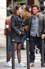 ADELE EXARCHOPOULOS Kisses Saen Penn Out in Paris