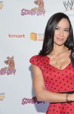 AJ LEE at Scooby Doo! Wrestlemania Mystery Premiere in New York