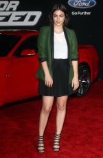 ALANA MASTERSON at Need for Speed Premiere in Hollywood