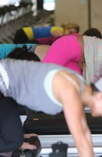 ALESSANDRA AMBROSIO at a Gym Class in Los Angeles