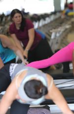 ALESSANDRA AMBROSIO at a Gym Class in Los Angeles