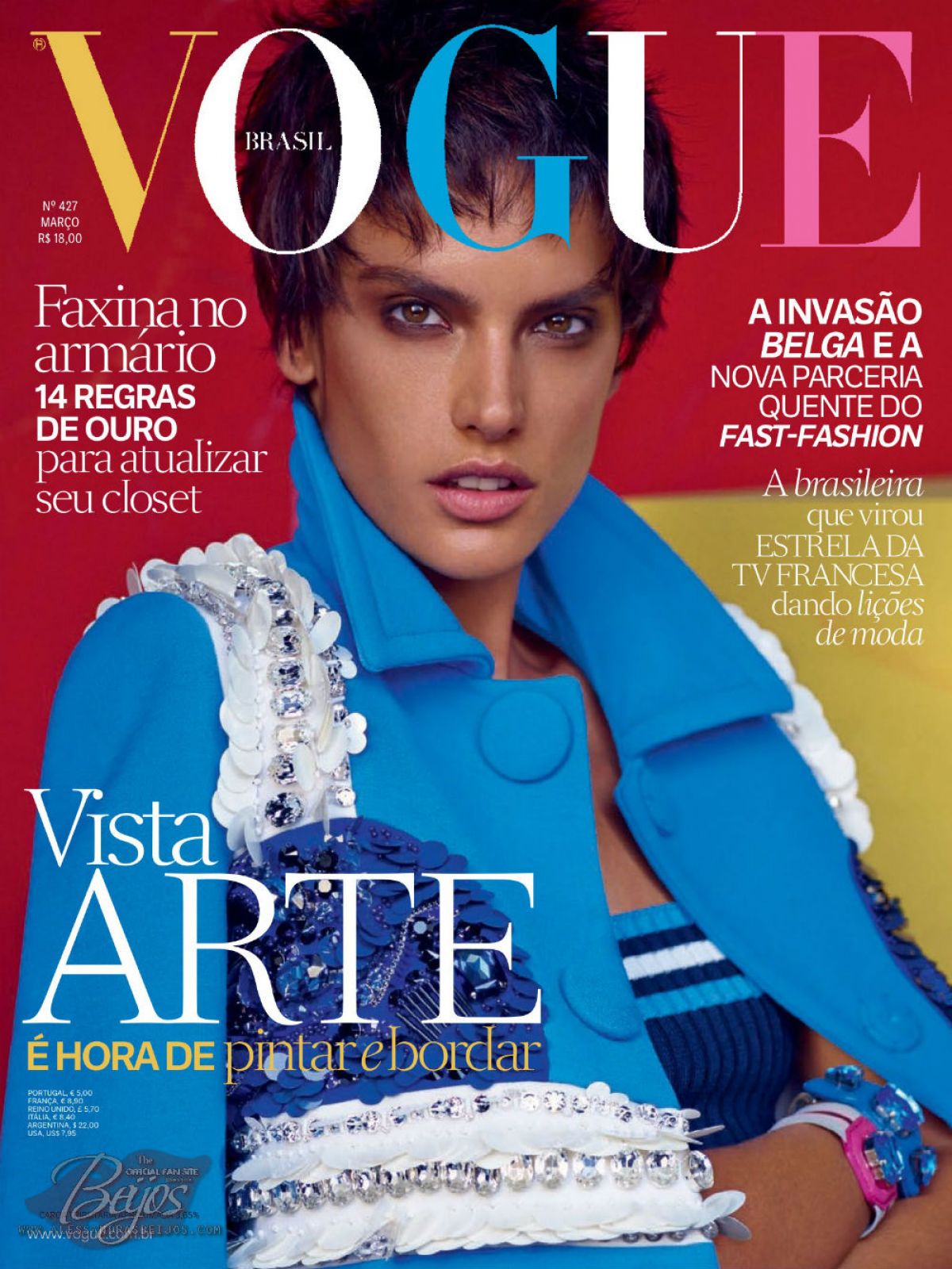 ALESSANDRA AMBROSIO in Vogue Magazine, Brasil March 2014 Issue – HawtCelebs