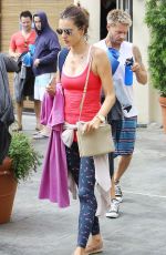 ALESSANDRA AMBROSIO Leaves Yoga Class in Brentwood